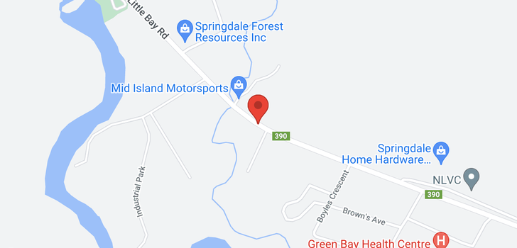 map of 322 Little Bay Road